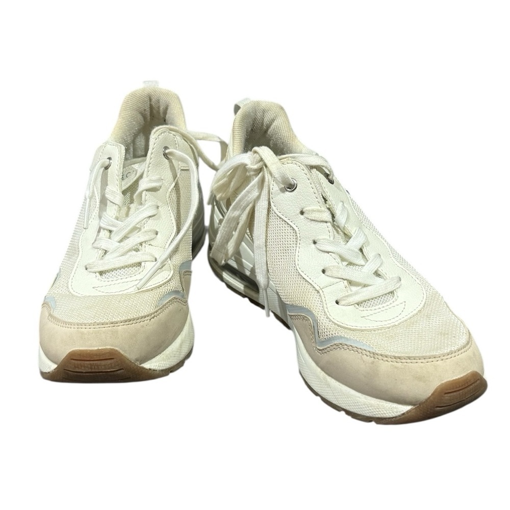 Skechers Women's Cream and Tan Sneakers